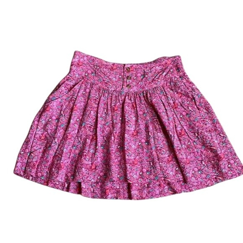 Vintage Pink skirt Floral dainty American Eagle mini ruffle small cottagecore‎